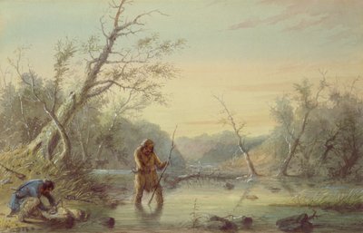 Trapping Beaver by Alfred Jacob Miller